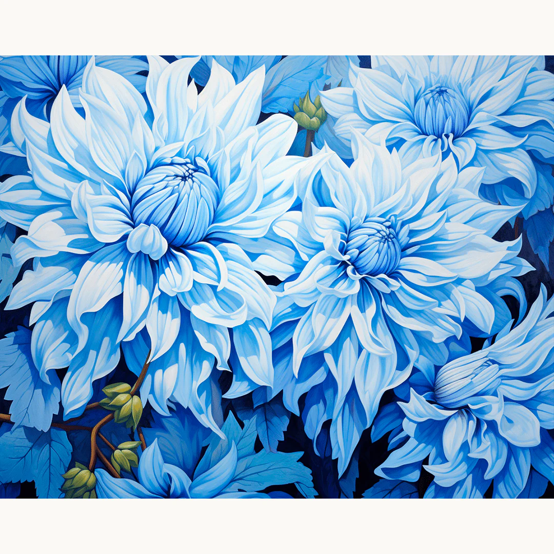 Azure Chrysanthemums - Image 2