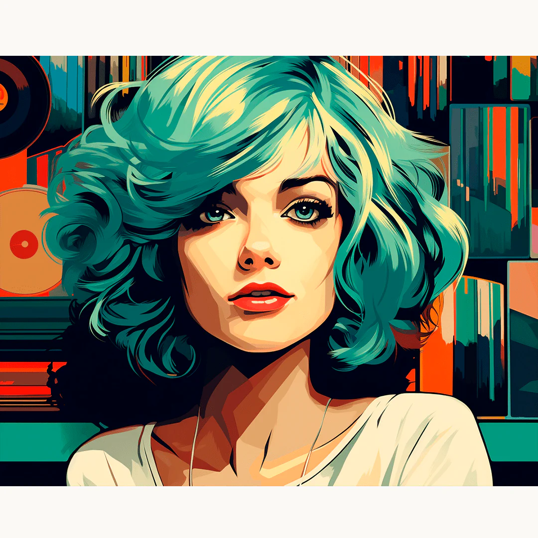 Cyan Haired Girl - Image 2