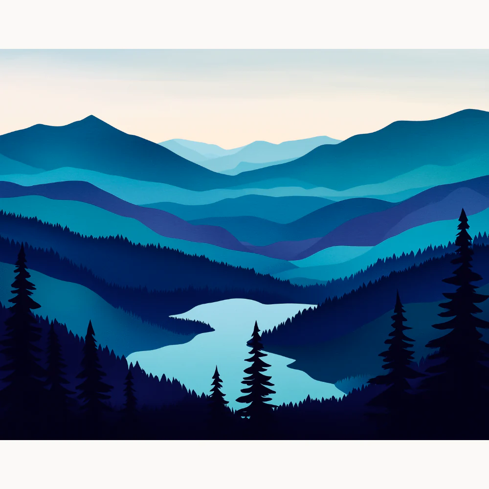 Ice Blue Landscape - Image 2