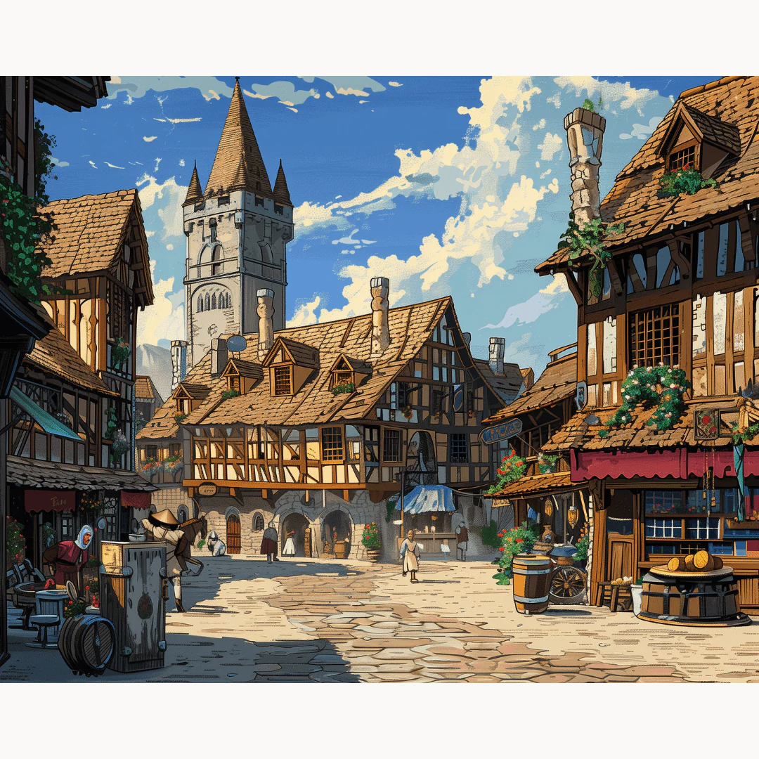 Medieval Town Plaza - Image 2