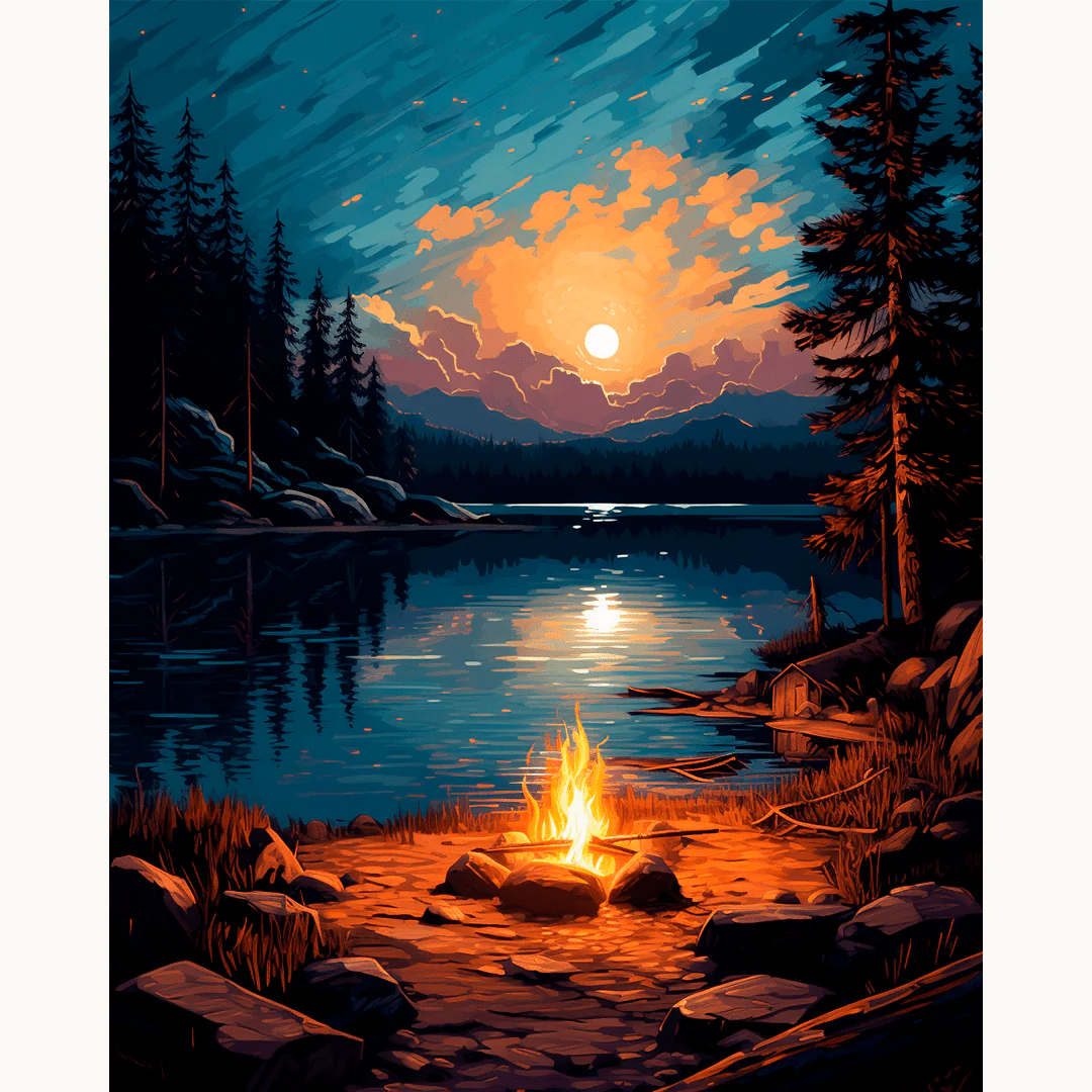 Night by the Lakeside - Image 2
